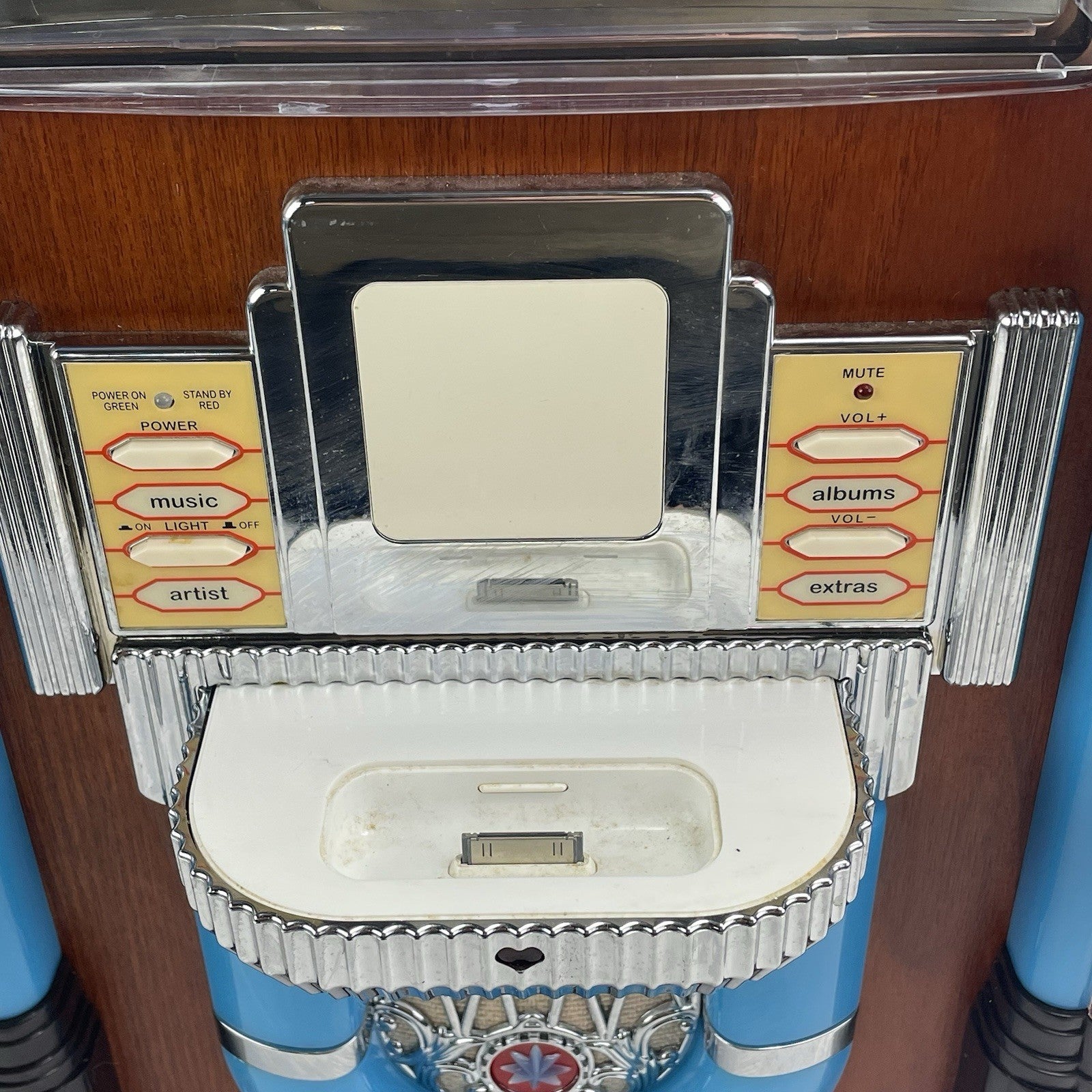 Crosley CR17 iJuke Jukebox Apple iPod Music Player Tested No Power Cord2