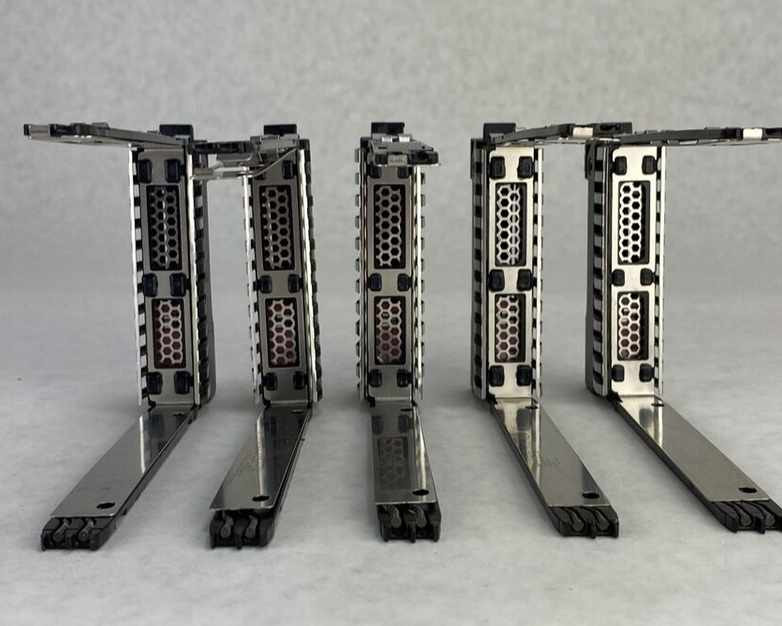 Lot of 5 HP 500223-001 2.5" SAS SATA Hard Drive Caddies No Tray - Assorted GBs