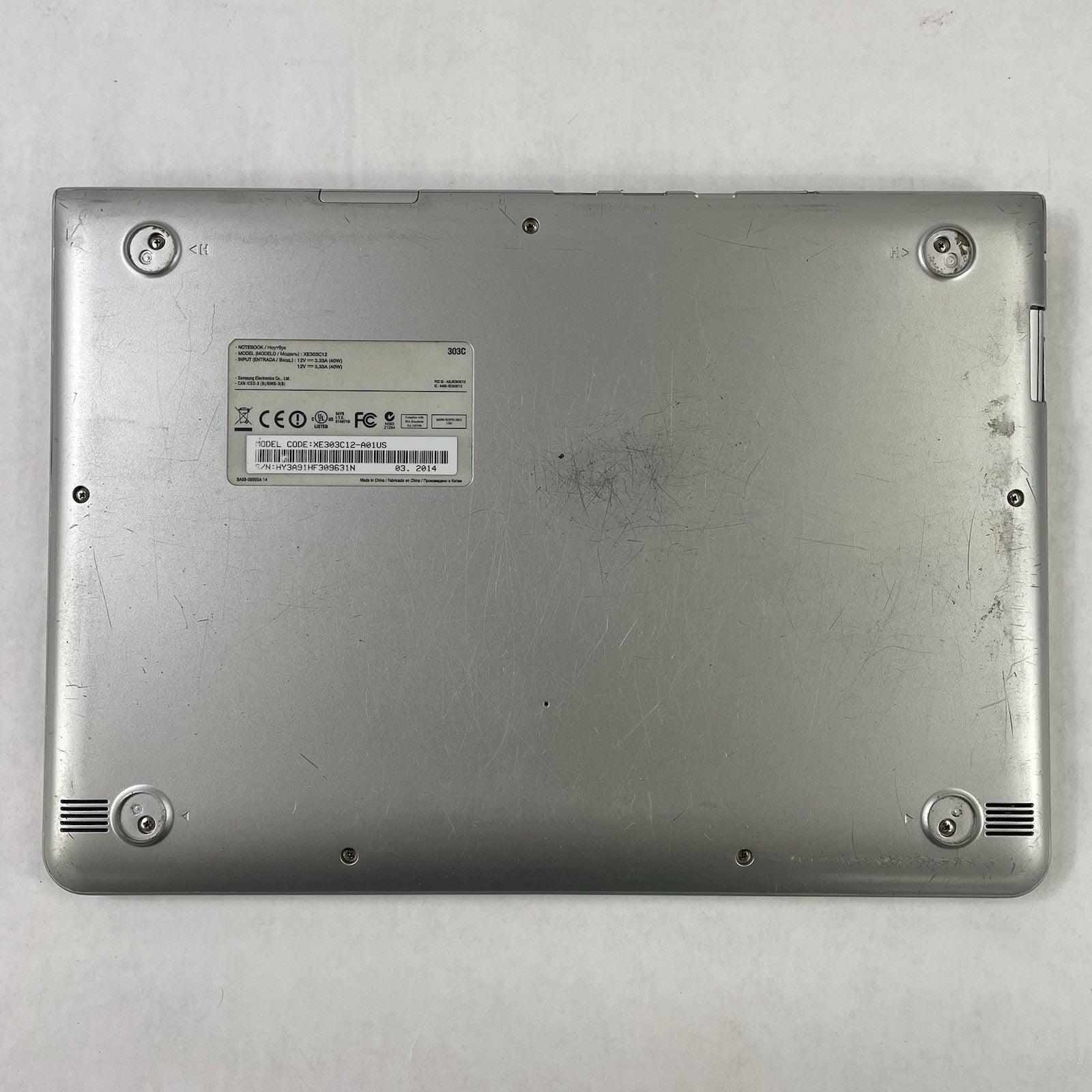 Samsung XE303C12 11.6" ARM V7 rev4 2 GB RAM 16 GB Storage No AC12