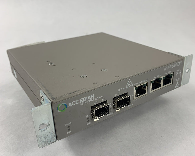 Accedian AMN-1000-TE-H MetroNID Network Interface Device Tested Reset No AC