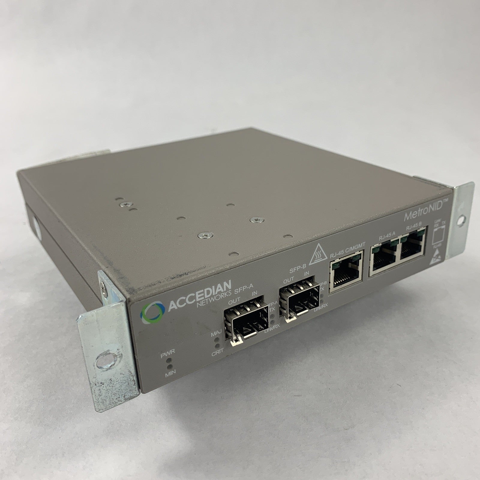 Accedian AMN-1000-TE-H MetroNID Network Interface Device Tested Reset No AC