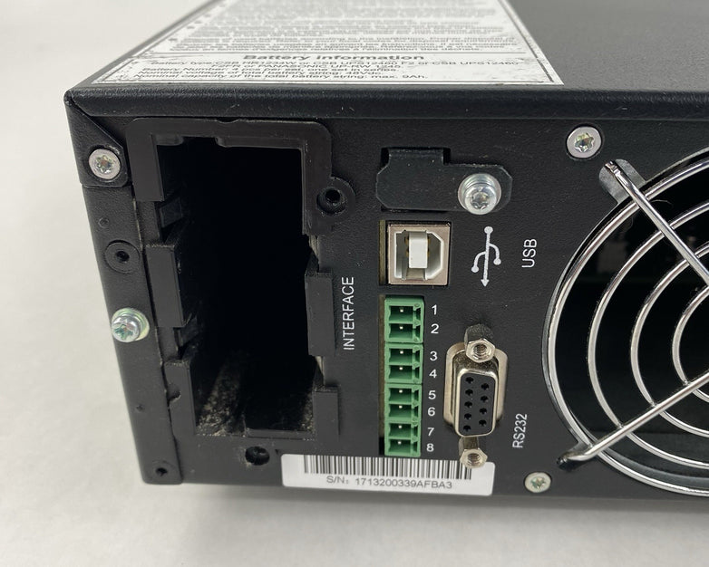 Vertiv Liebert GXT4-1500RT120 Battery Backups Tested - No Batteries Network Card