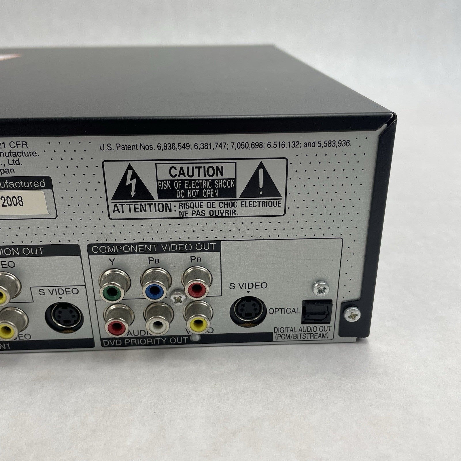 Panasonic DMR-EA38V DVD Recorder VCR Combo HDMI 1080p Tested No Power Cord