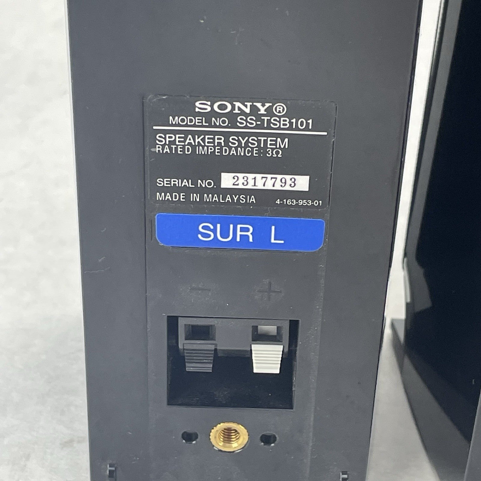 Sony Surround Sound Speaker System 5 pcs SS-TSB101 & SS-CTB1015