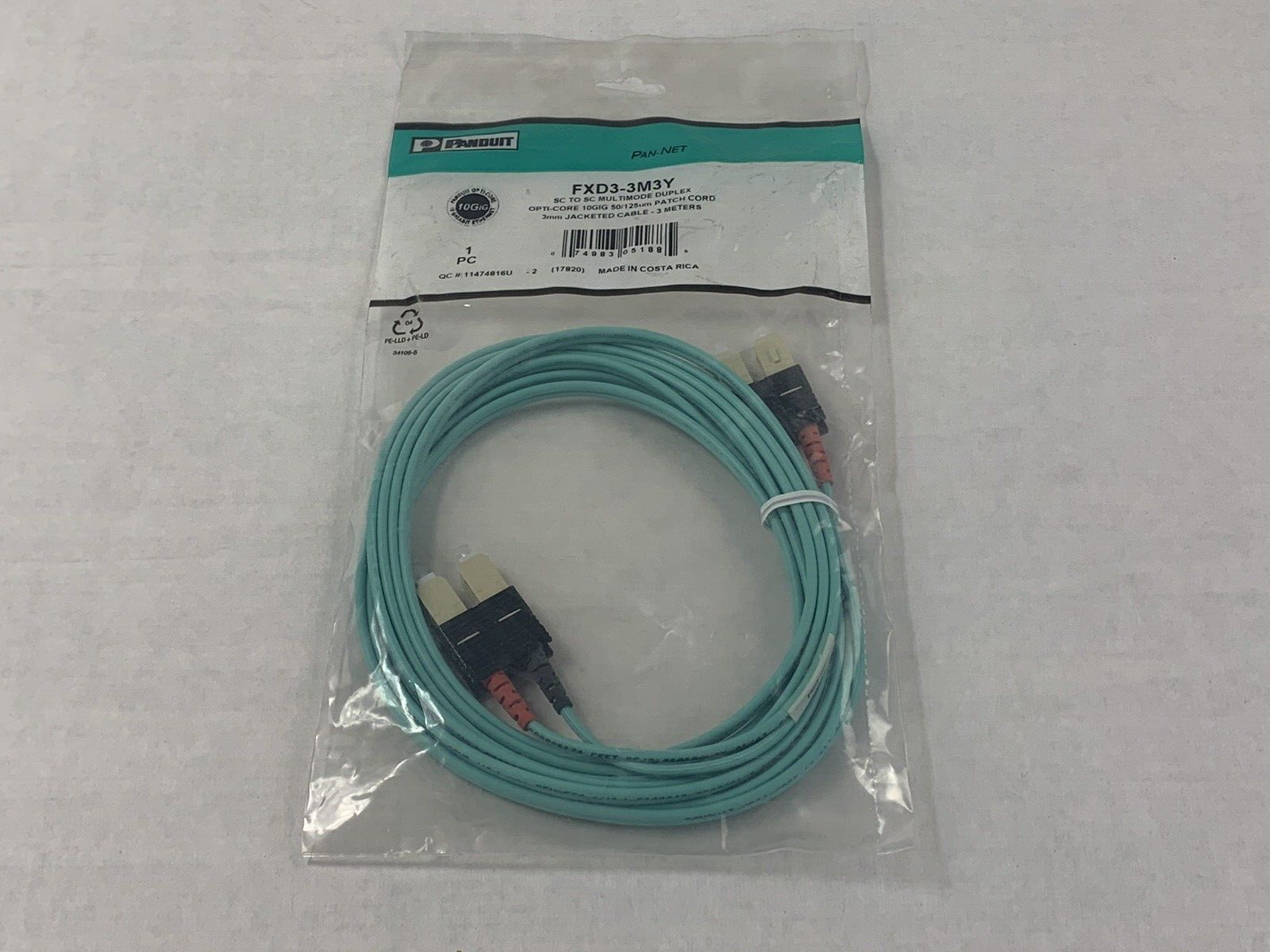 Lot of (4) PANDUIT FXD3-3M3Y / FXD33M3Y (NEW IN BOX)