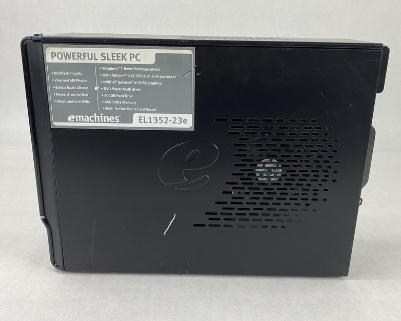 eMachines EL1352-23e SFF AMD Athlon II x2 255 3.10GHz 4GB RAM No HDD No OS