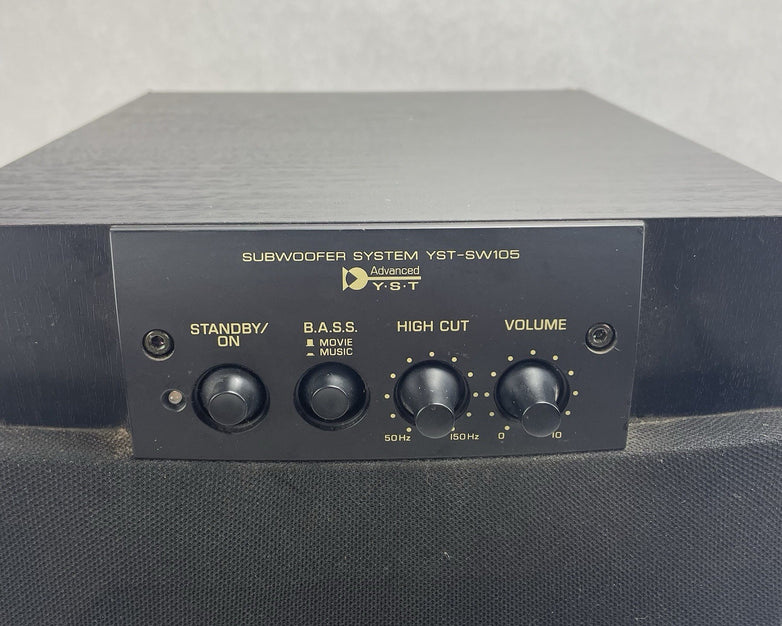 Yamaha YST-SW105 Powered Subwoofer 8" 80W Active Bass Speaker Home Theater