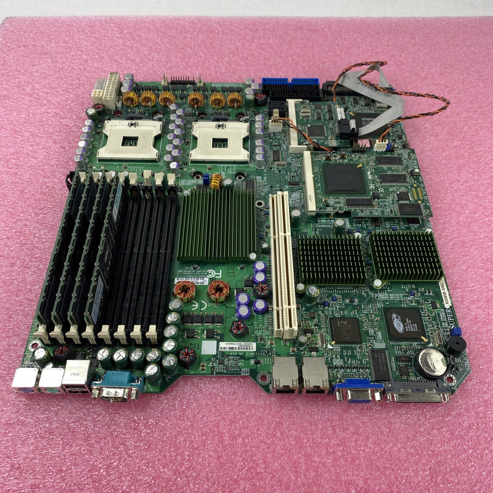 Supermicro X6DHR-X8G Motherboard 4GB RAM No CPU No Shield