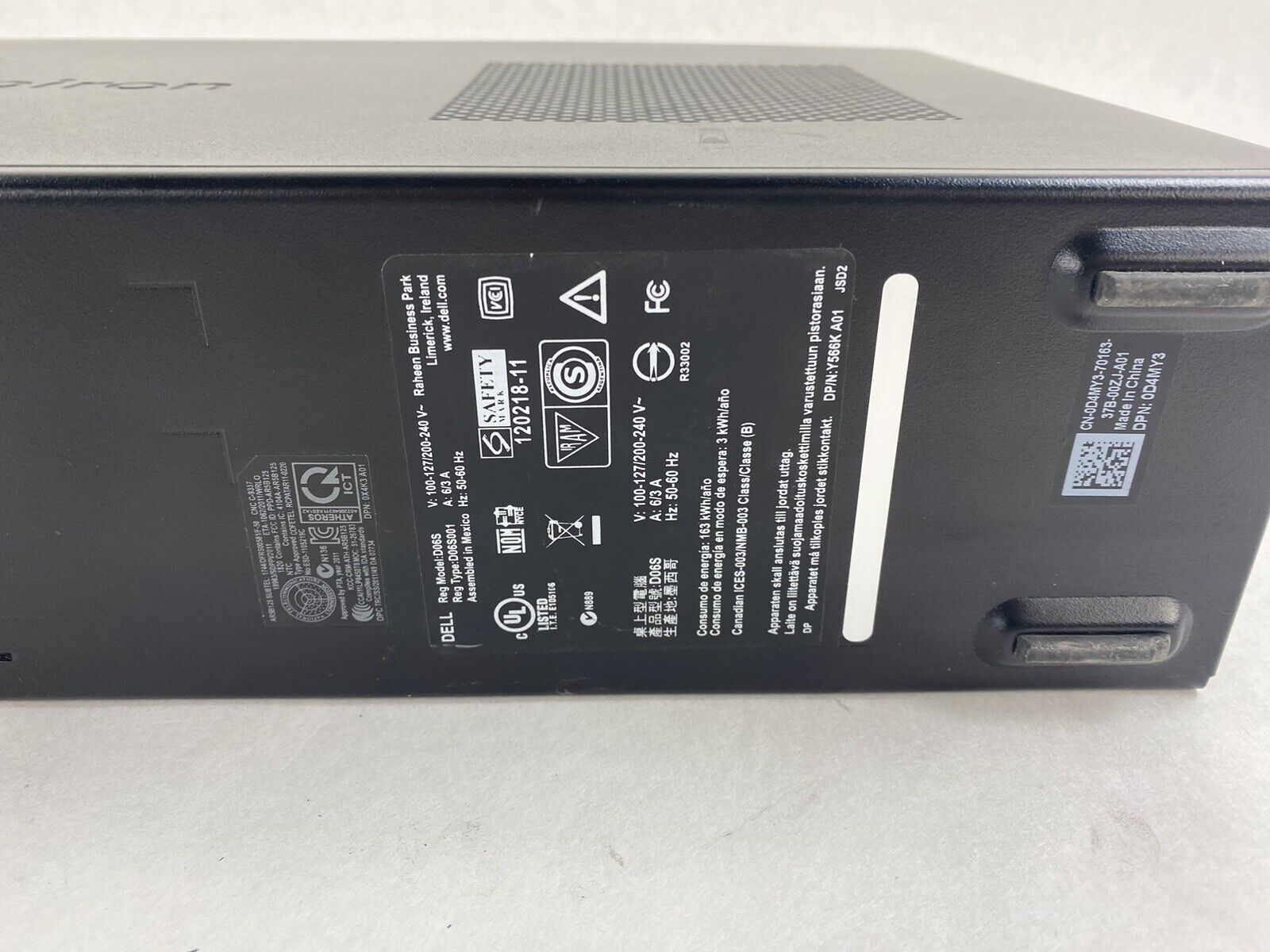 Dell Inspiron 660s SFF Intel Core-i3 3240 3.40GHz 4GB RAM No HDD No OS