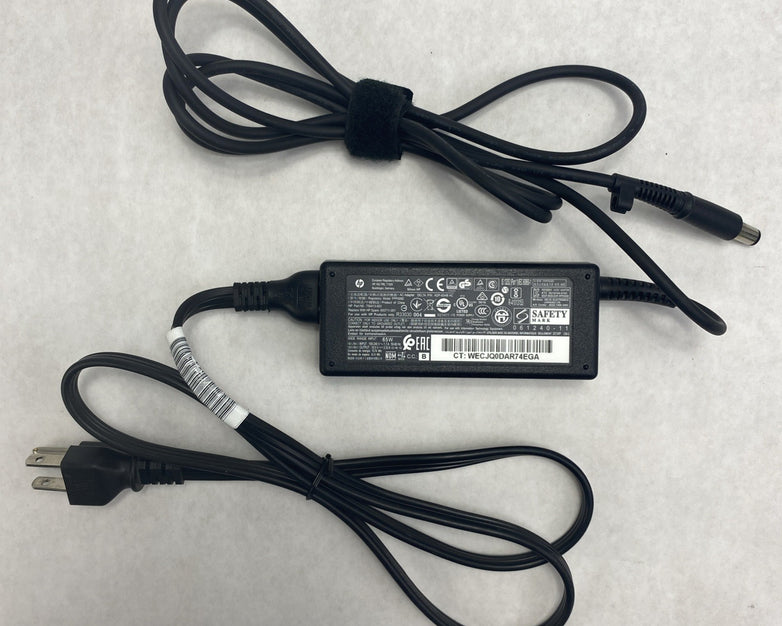 HP PPP009D 65W 19.5V 3.33A 7.4mm Laptop AC Adapter w/ Power Cord - Lot of 6