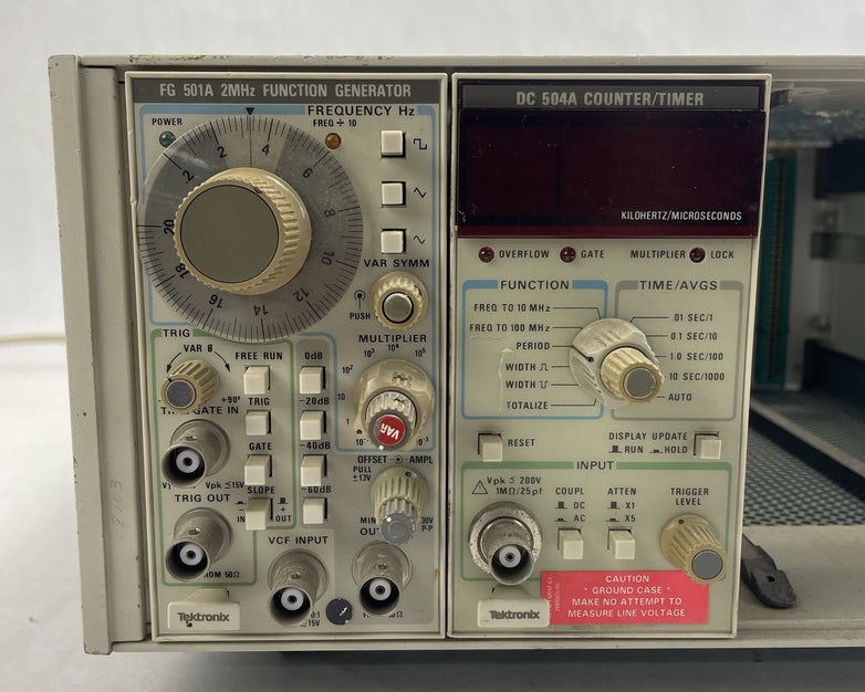 Tektronix DC504A and FG 501A Function Generator Counter / Timer Module For Parts