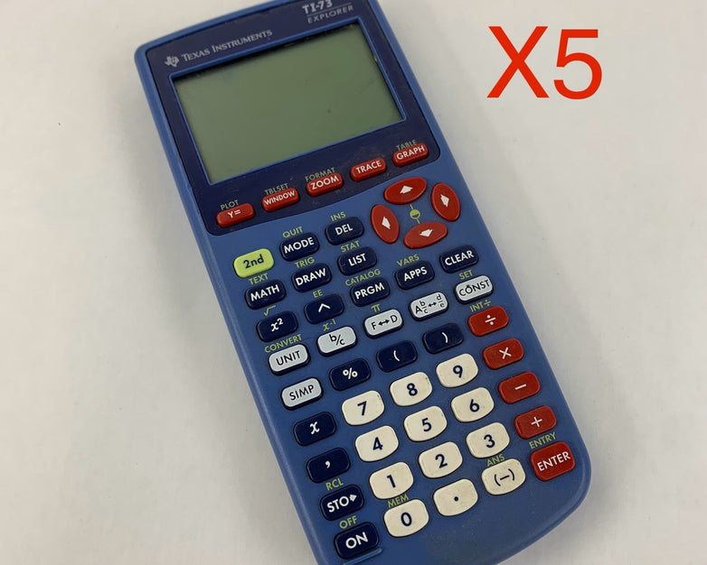 Texas Instruments TI-73 Explorer Calculator - Untested - Lot of 5