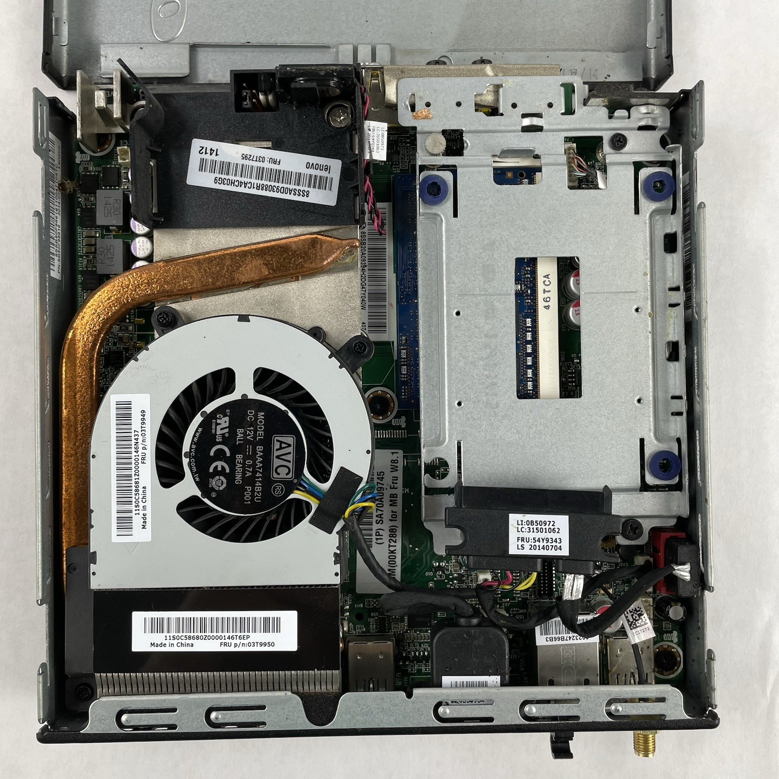 Lenovo ThinkCentre M93P Micro i5-4570T 2.90 GHz 8 GB RAM No SSD/OS/AC13