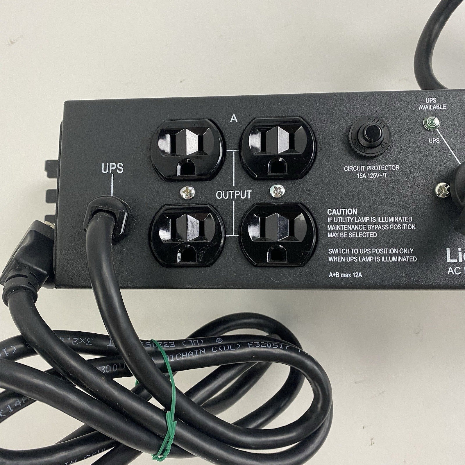 Emerson MP2-115A Liebert Micro POD AC Power System 120V 12A2