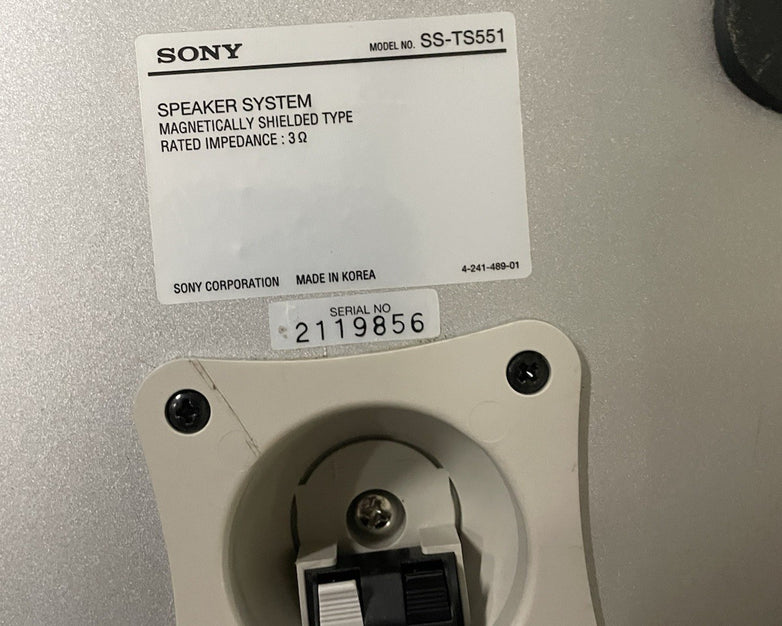 Sony SS-TS551 Surround Speakers Silver 4x