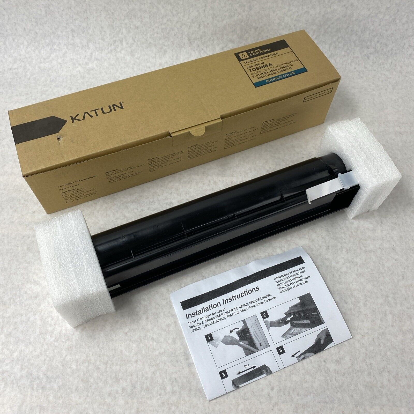 Katun TFC50UC Compatible Cyan Toner Cartridge For Toshiba Color Copier/ Printers
