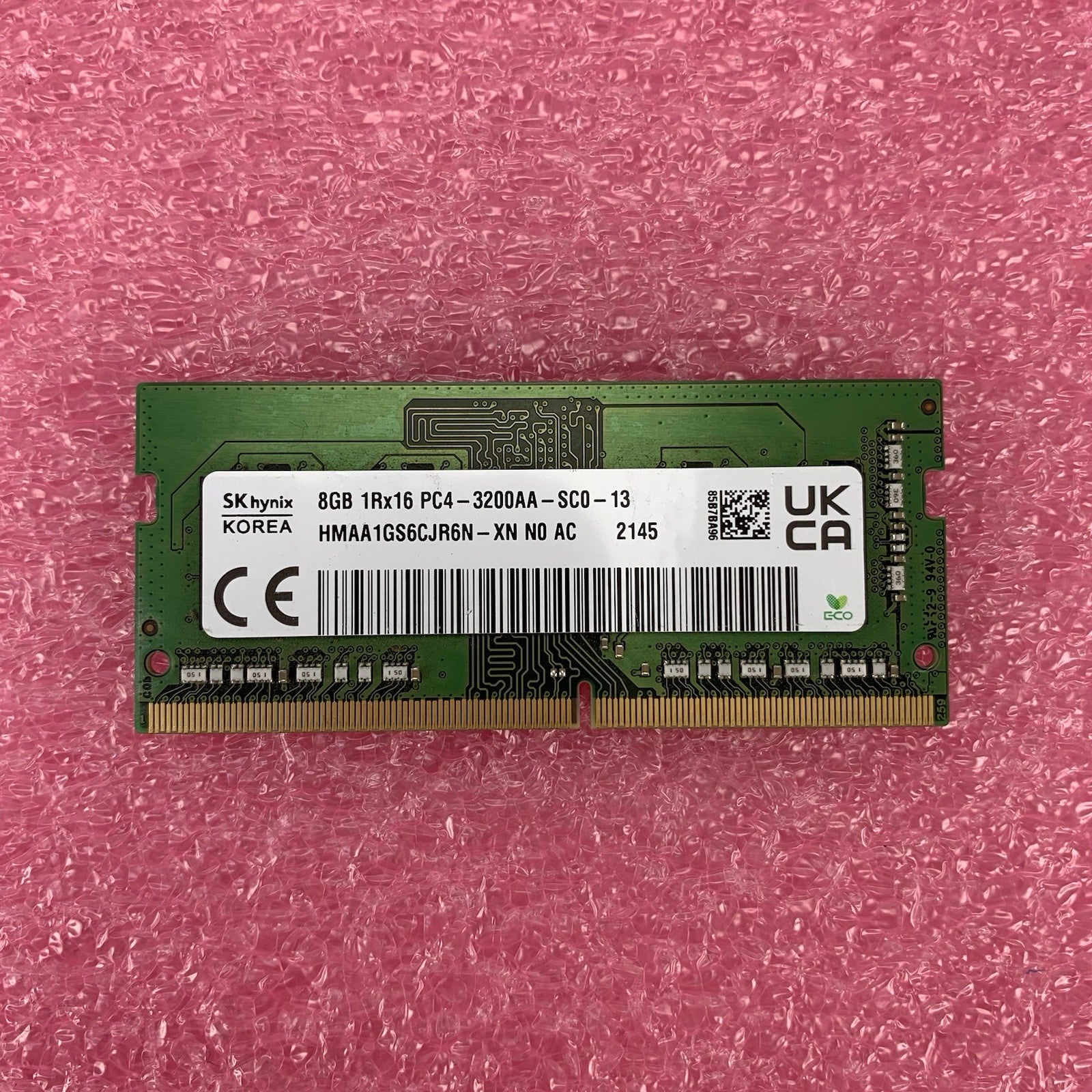 SK Hynix HMAA1GS6CJR6N-XN PC4-3200AA-SC0-13 8GB 1Rx16 Desktop Memory RAM5