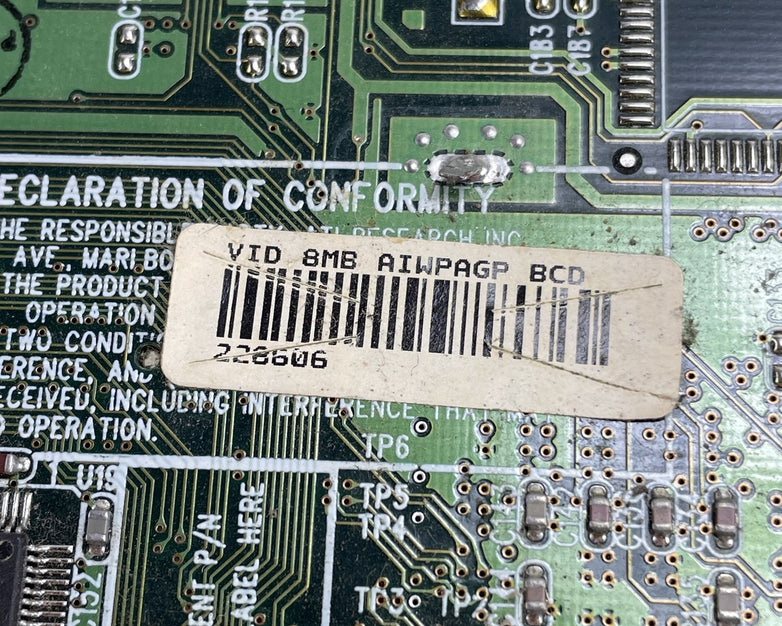 ATI 3D Rage Pro AGP 2x 109-44600-10 8MB Graphics Card