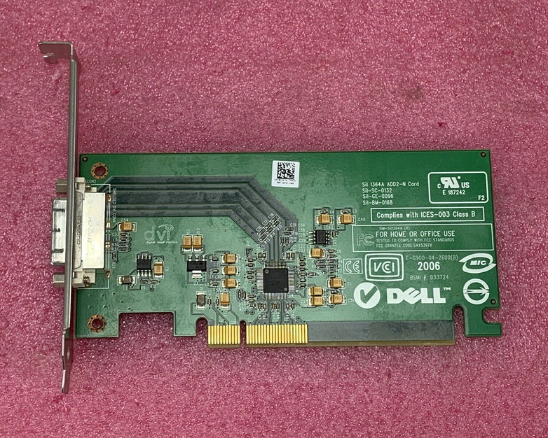 Dell DVI-D Video Card D33724 E-G900-04-2600(B) Full Height KH276