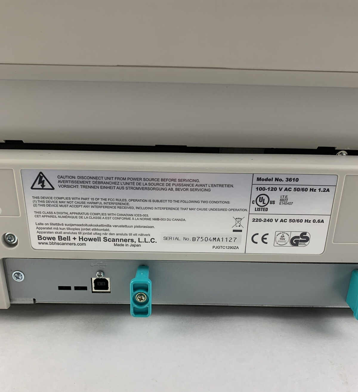 Kodak Truper 3610  Document Duplex Scanner Color Fading on Lens Parts and Repair