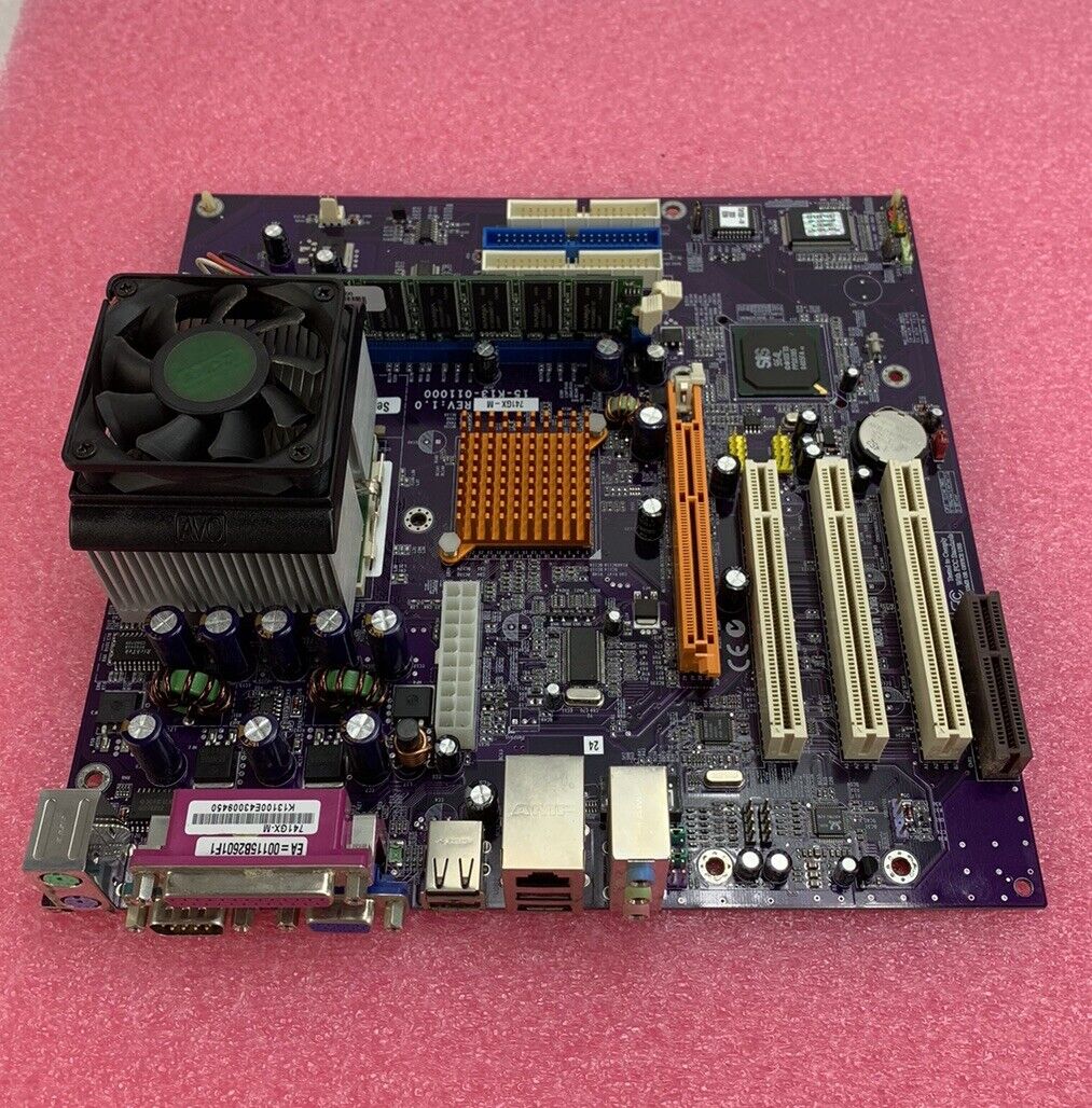 SIS-741 Motherboard AMD Sempron 1GHz 512MB RAM w/Shield