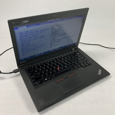Lenovo T450 14" Laptop i5-5300u 2.3 GHz 8 GB Ram No OS No HDD No AC