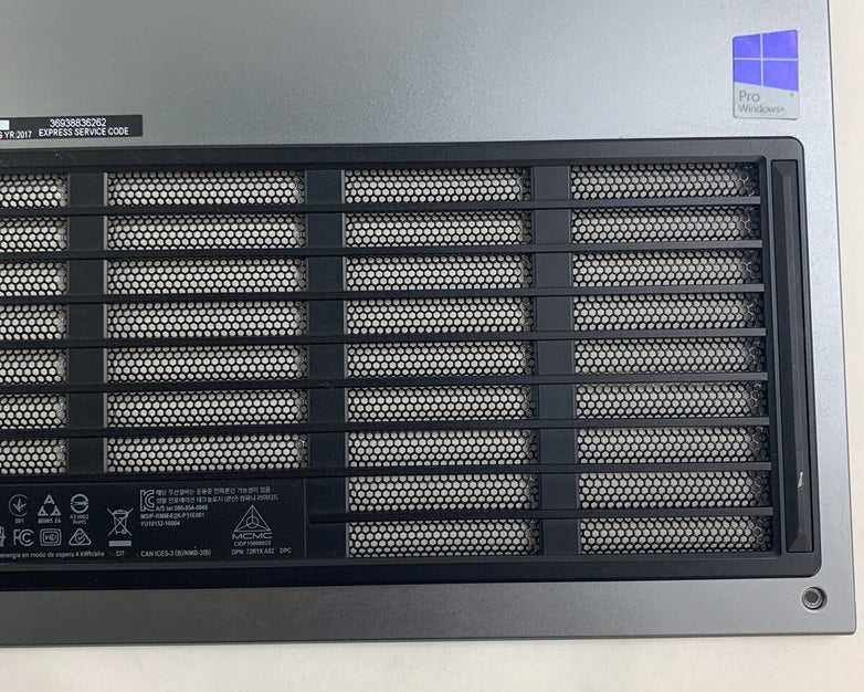 Alienware 17 R4 P31E001 2016 Keyboard Bottom Cover Only - No Screws