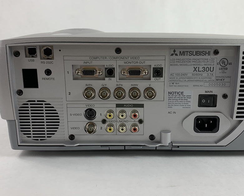 Mitsubishi Electric XL30U LCD Projector - Tested