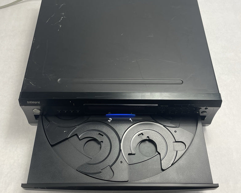 Integra CDC-3.4 Premium 6-Disc CD Carousel Changer Player Tested No Power Cord