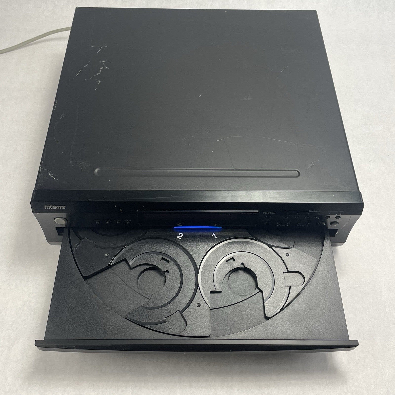 Integra CDC-3.4 Premium 6-Disc CD Carousel Changer Player Tested No Power Cord5