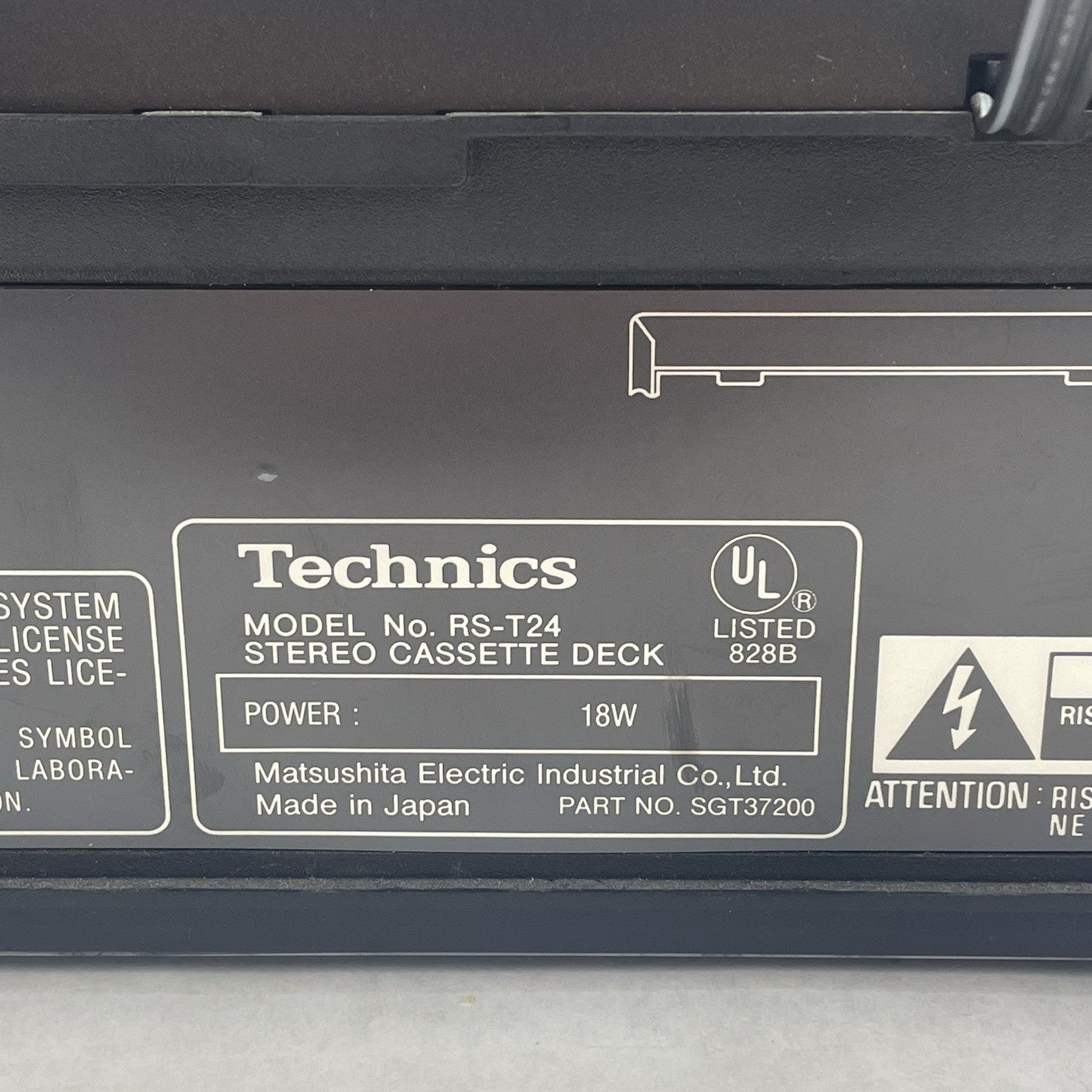 Technics RS-T24 Dual  Cassette Deck Player Recorder Dubbing Untested Parts10