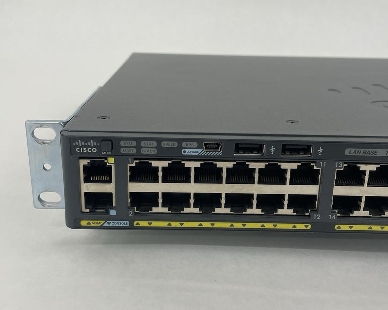 Cisco Catalyst WS-C2960X-48TS-L V01  48 Port Gigabit Switch - Tested