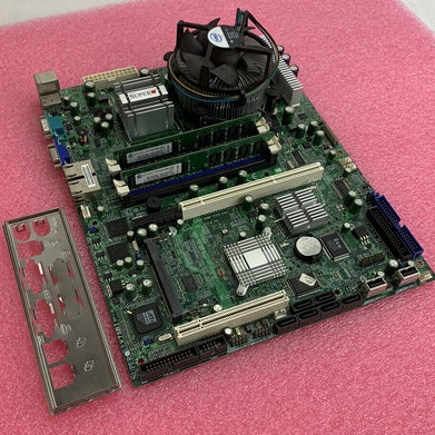 SuperMicro X7SBI Motherboard Intel Core 2 Quad Q6600 2.4GHz 4GB RAM w/ Shield