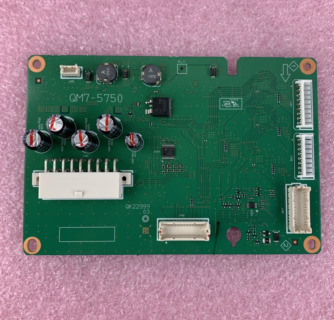 Canon QM7-5750 Power Control PCB Board Pulled From Powered Canon WG7250F