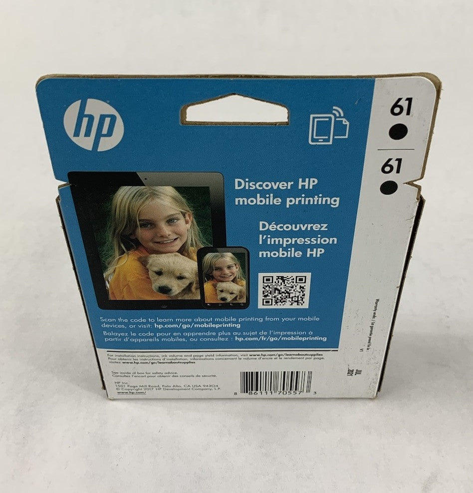 HP 61 + 61 Black Ink Cartridge Twin-Pack Exp. Jul 20213