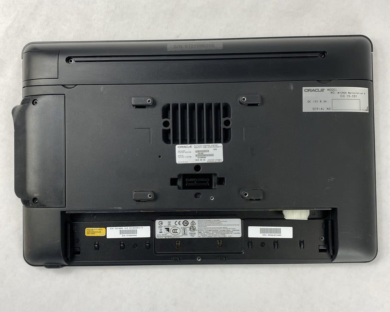 Oracle Micros Workstation 6 Atom E3827 1.74GHz 4GB RAM POS w/ Stand - No HDD/AC