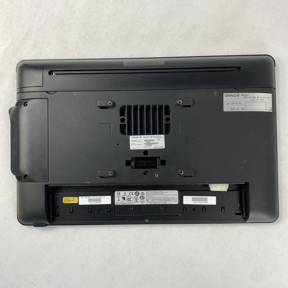 Oracle Micros Workstation 6 Atom E3827 1.74GHz 4GB RAM POS w/ Stand - No HDD/AC11