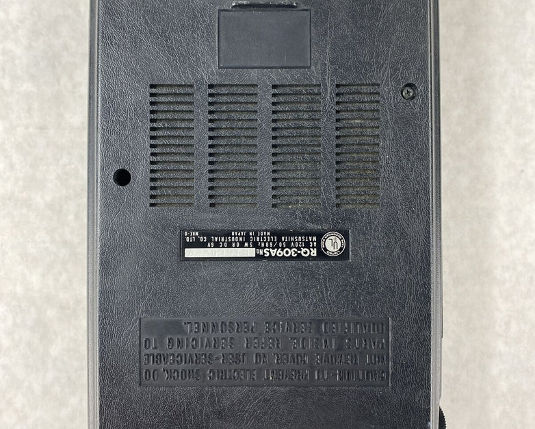 Panasonic RQ-309AS Cassette Tape Recorder Made in Japan FOR PARTS or REPAIR