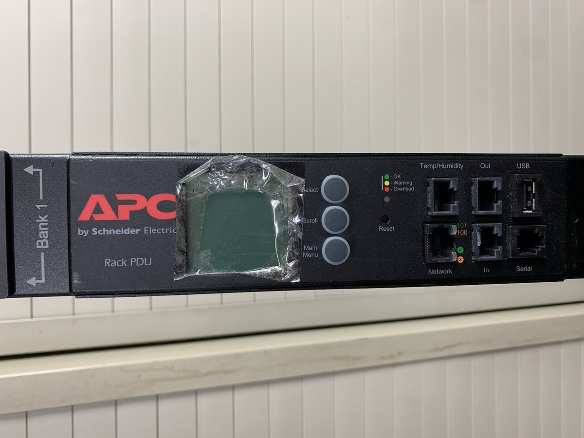 APC AP8841 Metered Rack PDU 6 Foot - Tested, Reset, and Working8