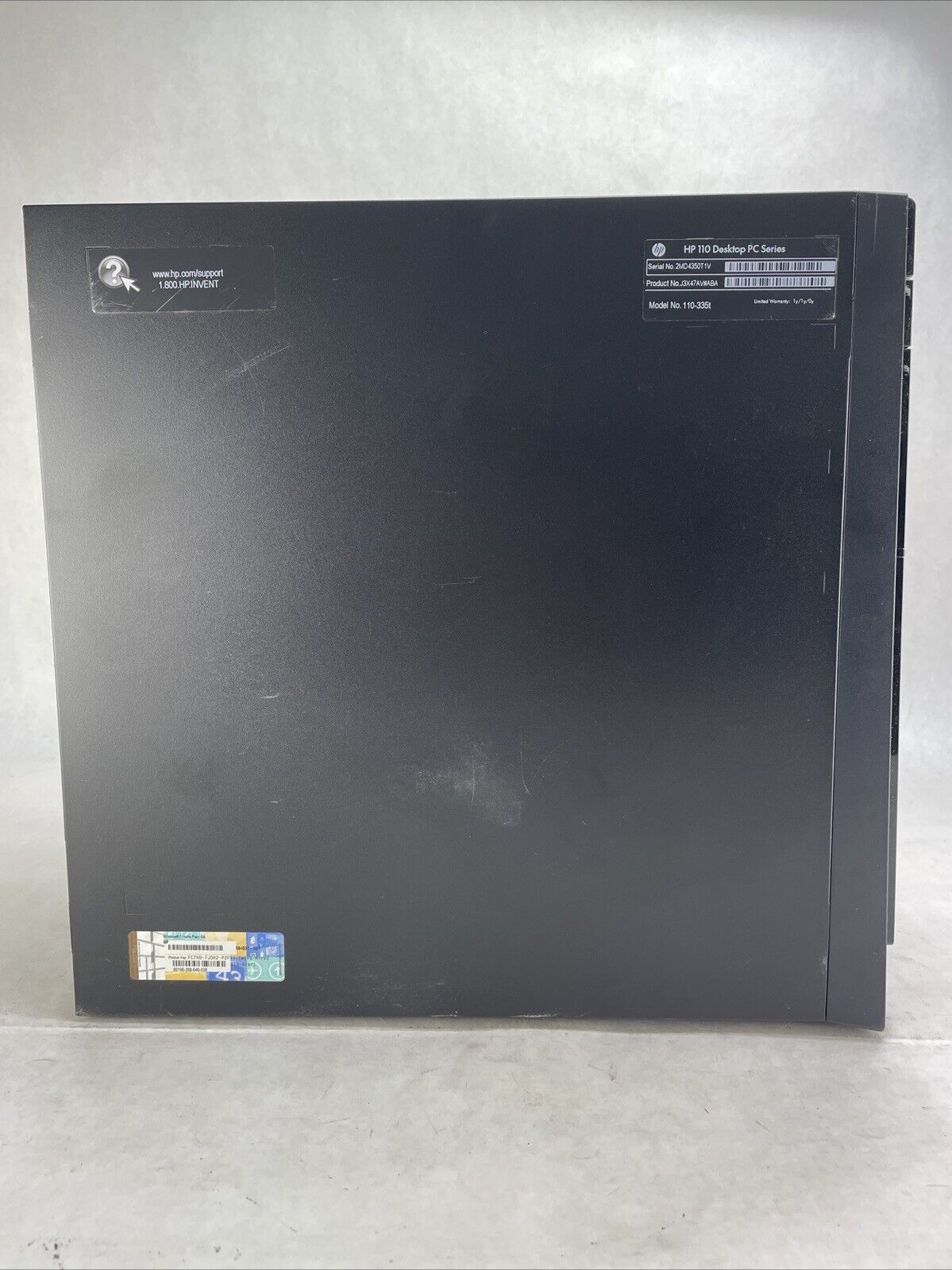 HP 110-335T MT Intel Pentium G2020T 2.5GHz 4GB RAM No HDD No OS