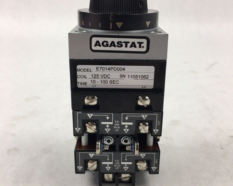 Tyco E7014PD004 Agastat 4 pole timing relay