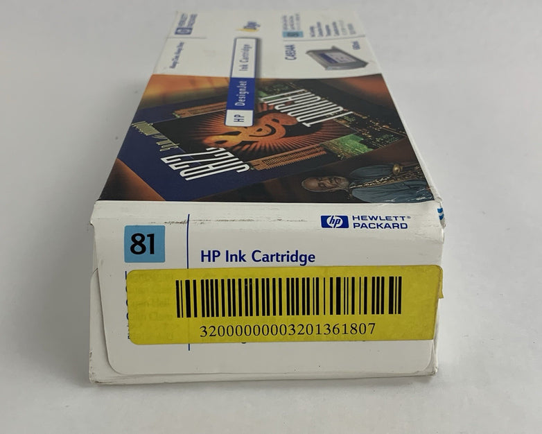 HP C4934A 81 DesignJet Light Cyan Dye Ink Cartridge New OEM Sealed in Box