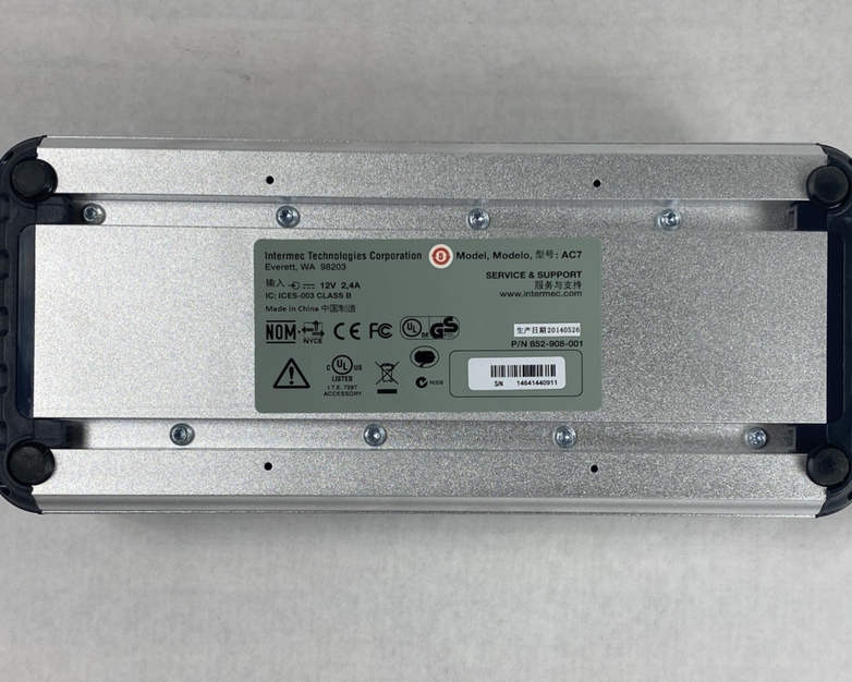 Intermec AC7 852-908-001 12V 2.4A 4-Bay Battery Charger No AC Adapter