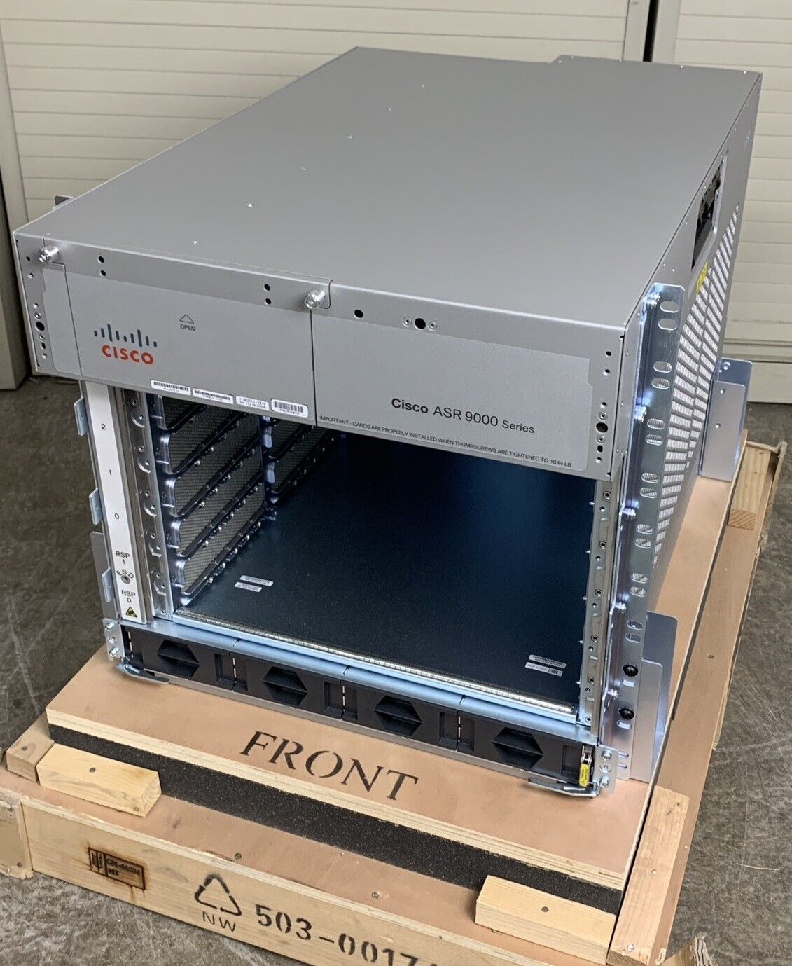Cisco ASR9006-DC-V2 Router Blank Chassis Only Box Opened Missing Accessory Kit