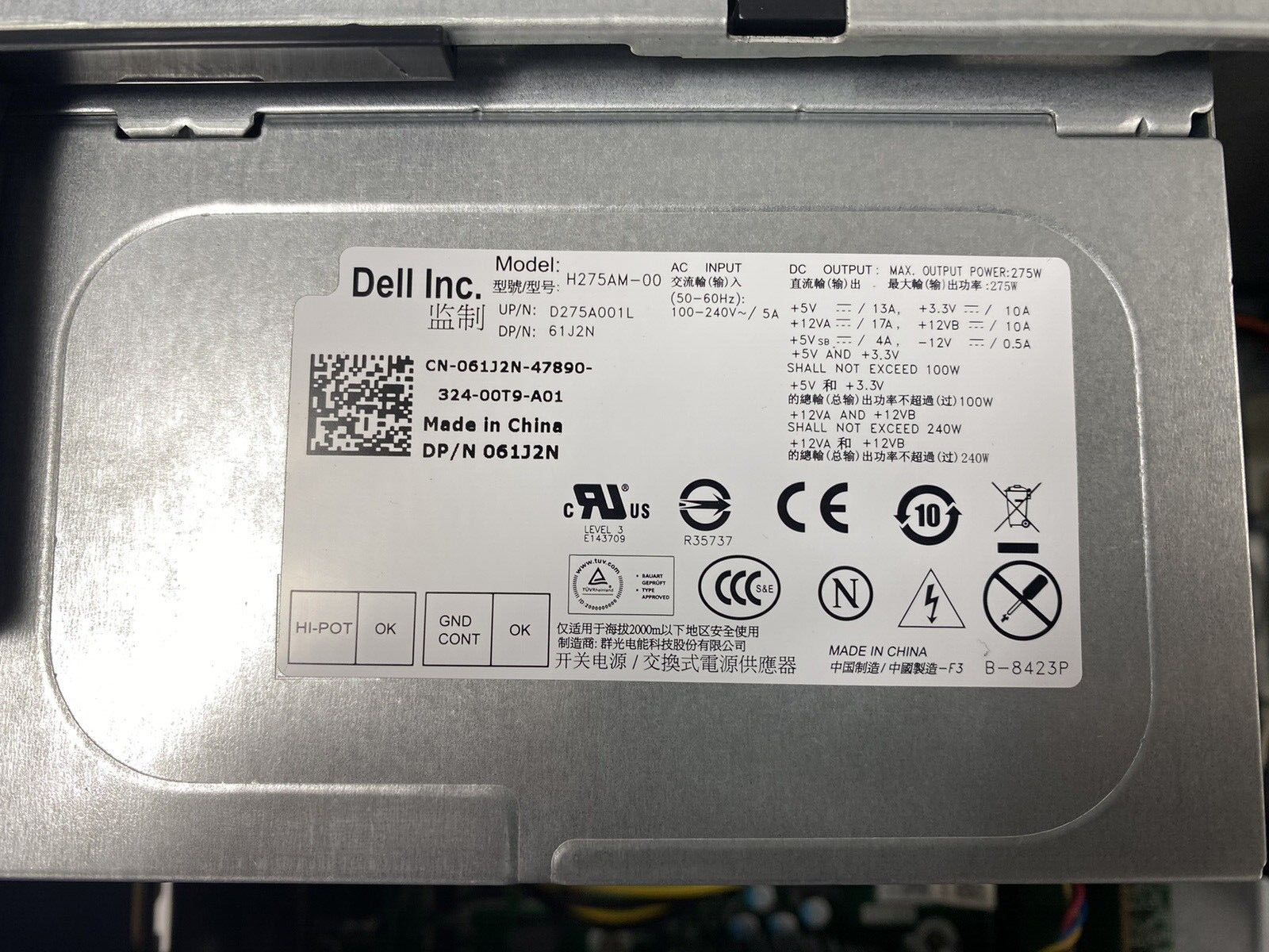 Dell OptiPlex 3010 MT Intel Core i3-3220 3.30GHz 4GB RAM No HDD No OS