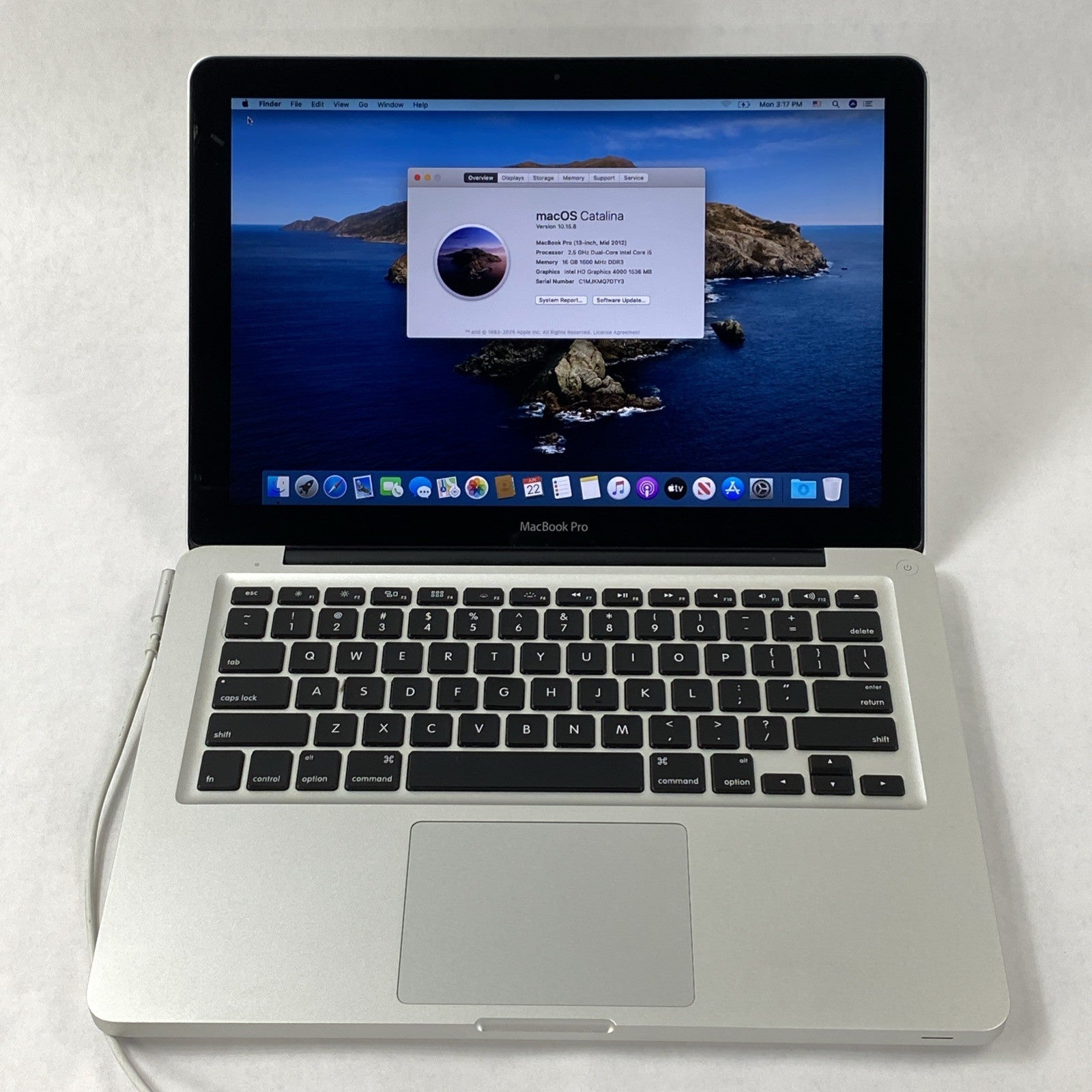 Apple MacBook Pro A1278 2012 13" 2.5GHz i5 16GB RAM 240GB SSD os10.15.8 707 Cyc.0
