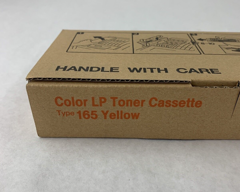 New Box Opened Sealed Ricoh Color LP Toner Cassette Type 165 Yellow