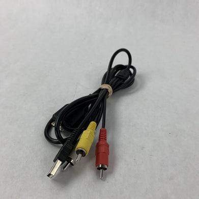 Sony Camera ZCAT 2035-0930/1325-0530 3Pin AV RCA Camera Video Cord (Lot of 2)