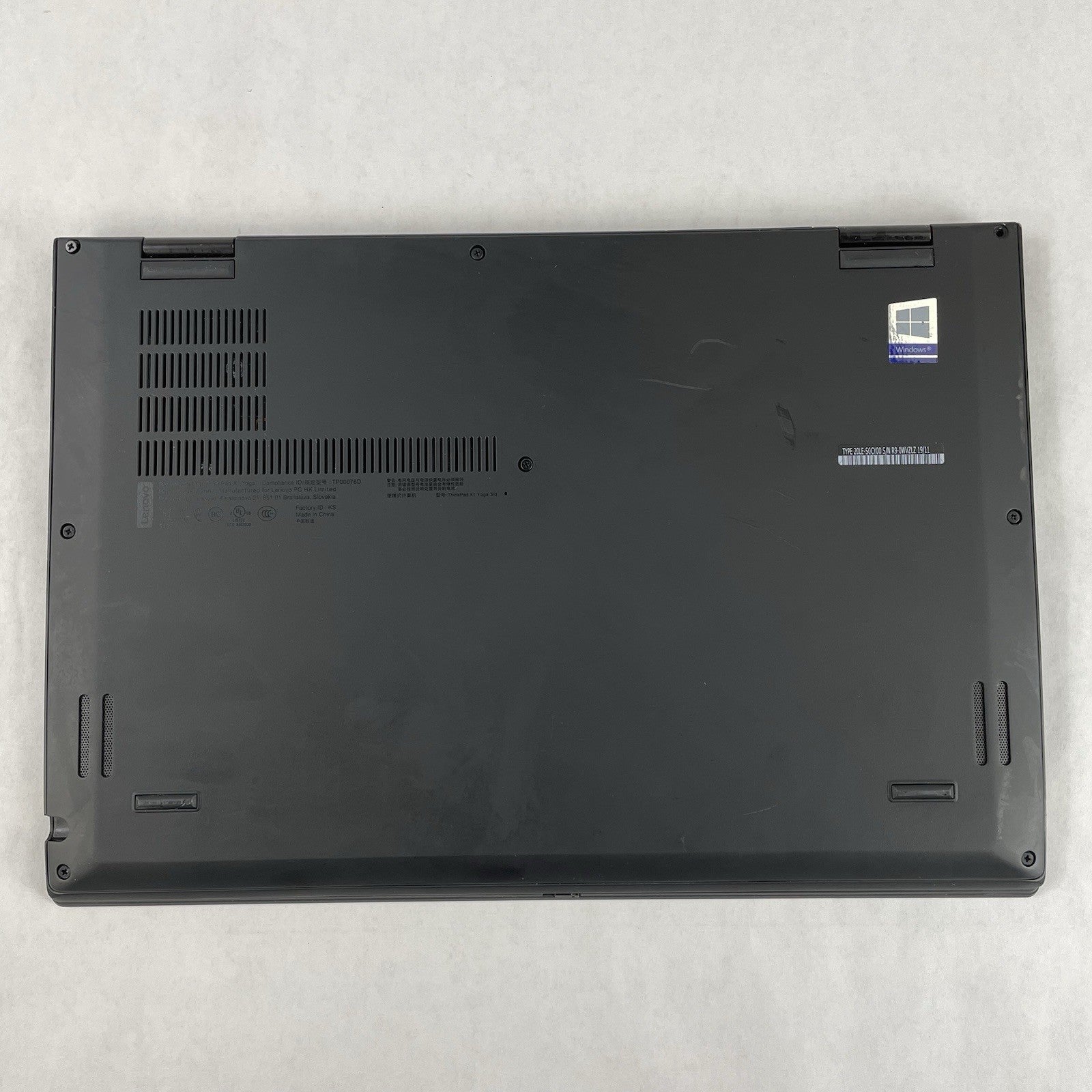 Lenovo X1 Yoga Gen 3 13.3" i5-8250U 1.60 GHz 8 GB RAM No SSD No OS - READ13