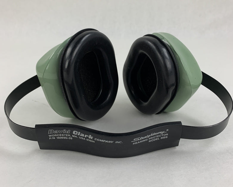 David Clark Company 805S Behind the Head Protective Headgear 16069G-09 Vintage